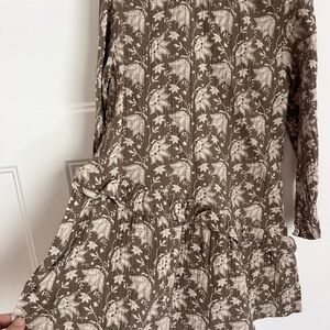 Rylee + Cru Brown Floral Dress